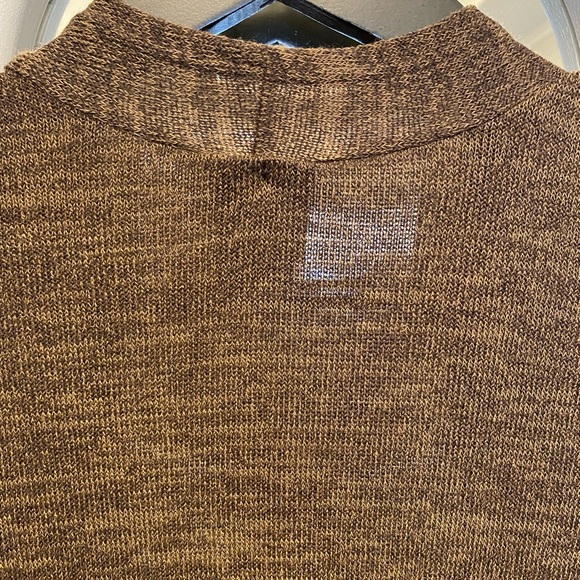 NWT Agnes & Dora Brown Long Length Duster Open Front Cardigan Caftan M - Picture 6 of 8